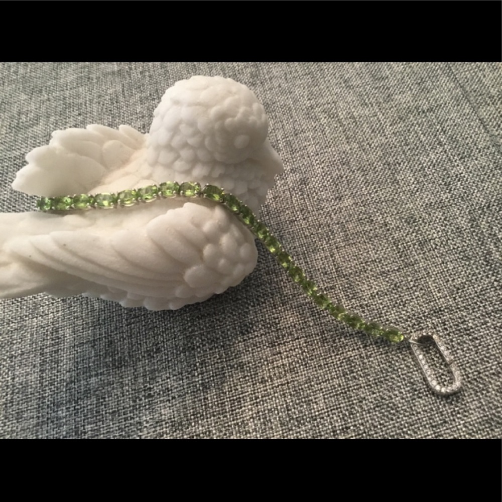 Premium Peridot Tennis Bracelet.  NWT